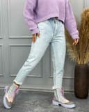 شلوار مام ریش دار(L)کد001463