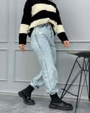 شلوار نیم بگ زاپ دار (K) کد 001666