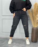 شلوار مام زاپ دار (L) کد:001805