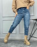 شلوار مام زاپ دار(K) کد 001832