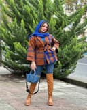 پالتو عروسکی چهار خونه (1)  کد2997