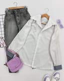 شومیز ترکیبی (50) کد 3603