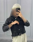 کت جین زخمی(L)کد001524