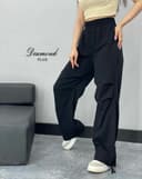 شلواربگ کمرکش چین دار لینن(A)کد001053