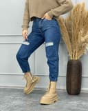 شلوار مام زاپ دار (B) کد 001786