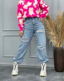 شلواراستریت زاپ دار(L) کد 001573