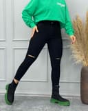 شلوار اسکینی زانو زاپ (B) کد 001731