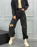 شلوار استریت زاپ دار(K)کد001403