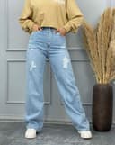 شلوار بگ زاپ دار(L)کد001760