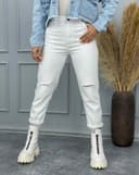 شلوارمام زانو زاپ(B)کد 001488