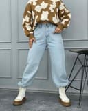 شلوار نیم بگ ساده (B)کد001878