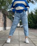 شلوار مام فول زاپ (K) کد001833