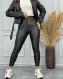 شلوار چرم اسکینی جلو زیپ(AK)کد001518