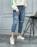 شلوار مام زانو زاپ (K) کد001838