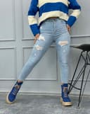 شلوار اسکینی زاپ دار(B) کد 001692