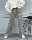 شلوار بگ زخمی(K) کد001826