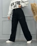 شلوار بگ زاپ دار (L) کد 001906