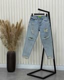 شلوار مام فول زاپ (B)کد 001177