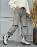 شلوار نیم بگ زاپ دار(K)کد001688