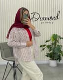 شومیز تک جیب راه راه(2)کد2670