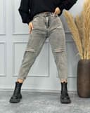 شلوار مام زاپ دار(K) کد 001768