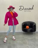 مانتوآستین فانوسی زیپ دار(4)کد2283