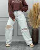 شلواراستریت زانو زاپ(H)کد001736