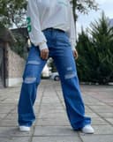 شلوار بگ دمپا زاپ دار(B) کد 001807