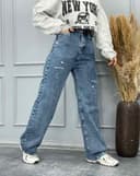 شلوار بگ زخمی(K) کد 001898