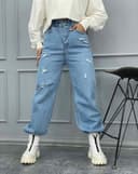 شلوار بگ زاپ دار(L)کد001706