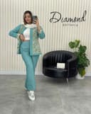 ست مانتوشلوار طرح سنتی(91)کد2481