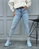 شلوار اسکینی زخمی(L)کد001639