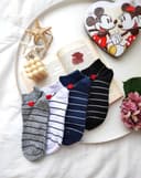 جوراب راه راه قلبی (G0145)