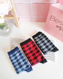 جوراب ساقدار چهارخونه (G0172)