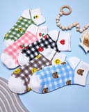 جوراب چهارخونه جذاب (G0112)