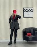 کاپشن چرم عروسکی (24)کد1900