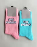 جوراب stay positive ساقدار (G0229)