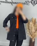 مانتو جین طرح زاپ(1)کد1675