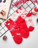 جوراب نیمساق کریسمسی (G0224)