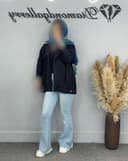 مانتو پلیسه دار پایین دکمه(12)کد1672